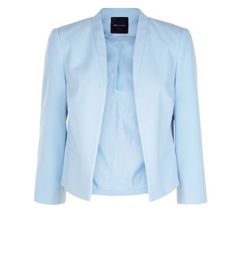 Pale blue sales short jacket