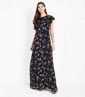 long sleeve maxi dress new look