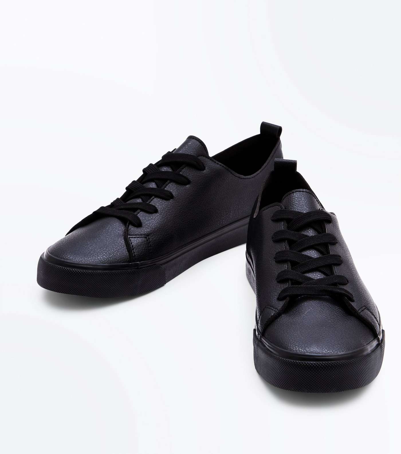Black Low Top Trainers Image 4