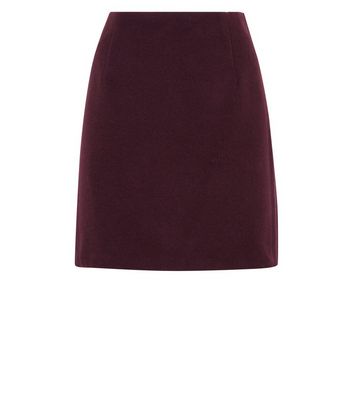 Burgundy wool skirt Clearance