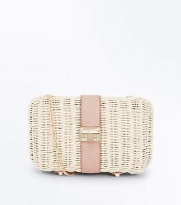 wicker bag new look