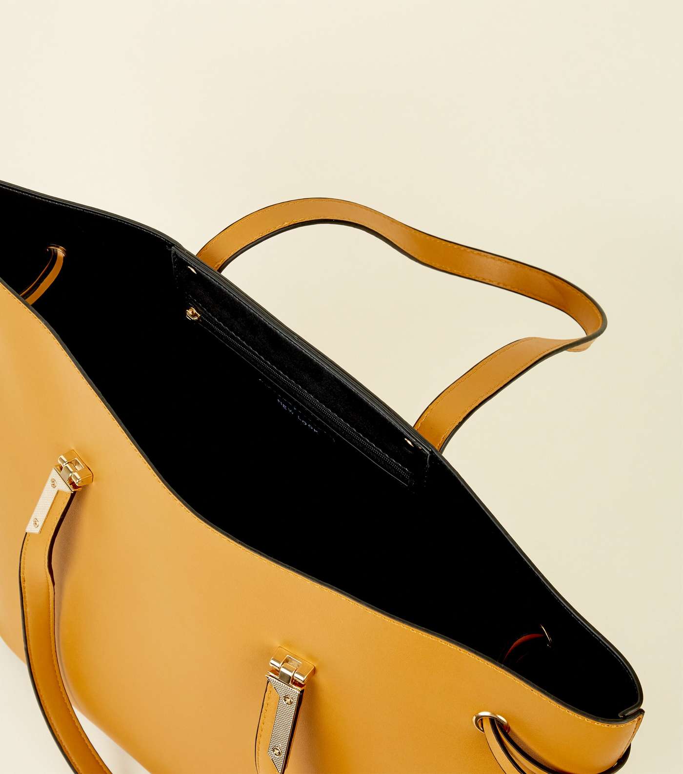 Mustard Tie Side Tote Bag  Image 5