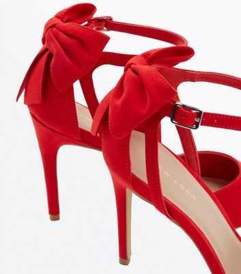 New look red 2025 bow heels