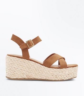 tan flatform espadrilles