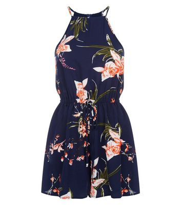 ax paris floral playsuit