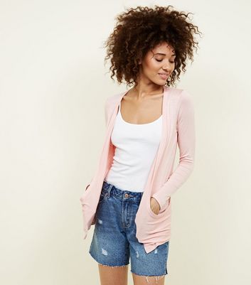 Pink Jersey Longline Cardigan | New Look