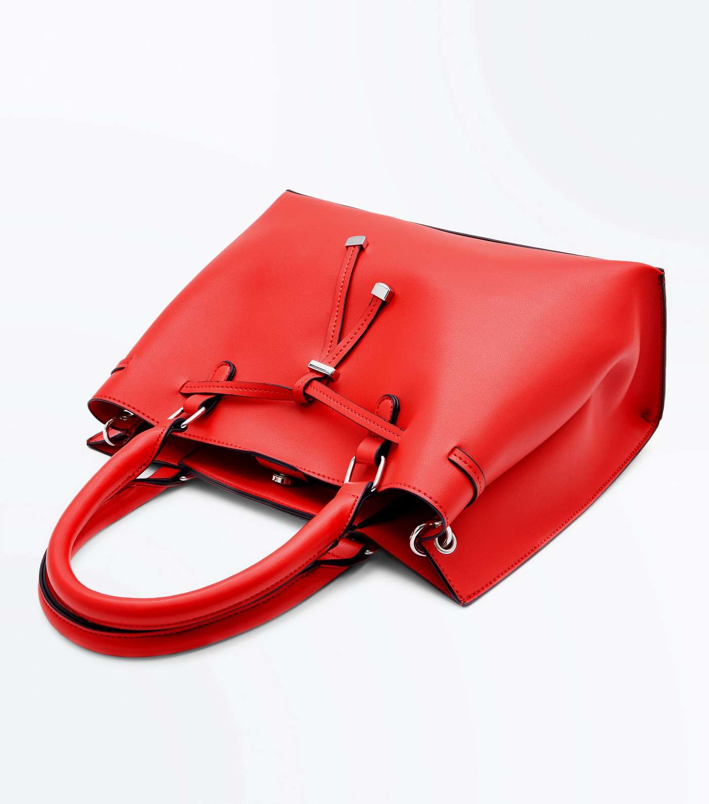 Red Toggle Front Tote Bag Image 4