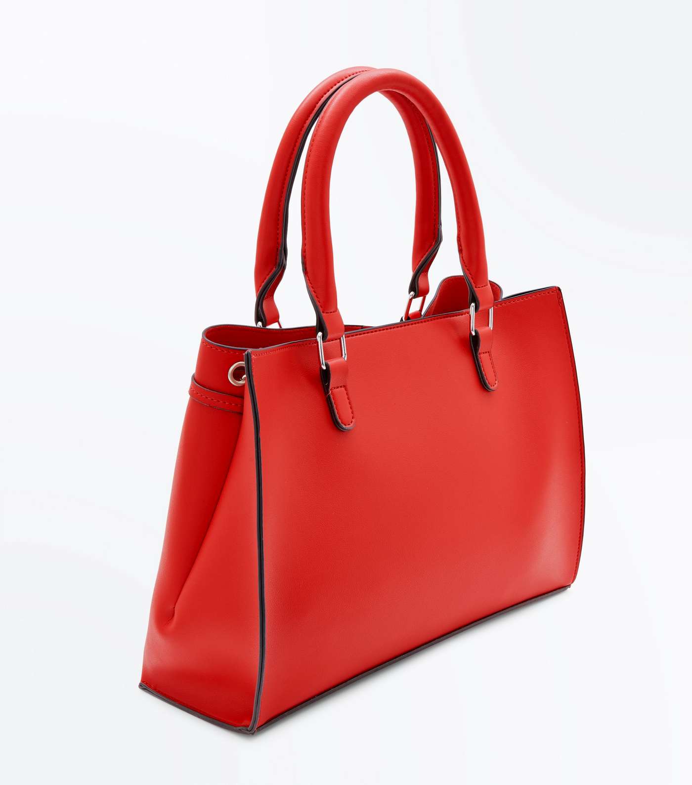 Red Toggle Front Tote Bag Image 6