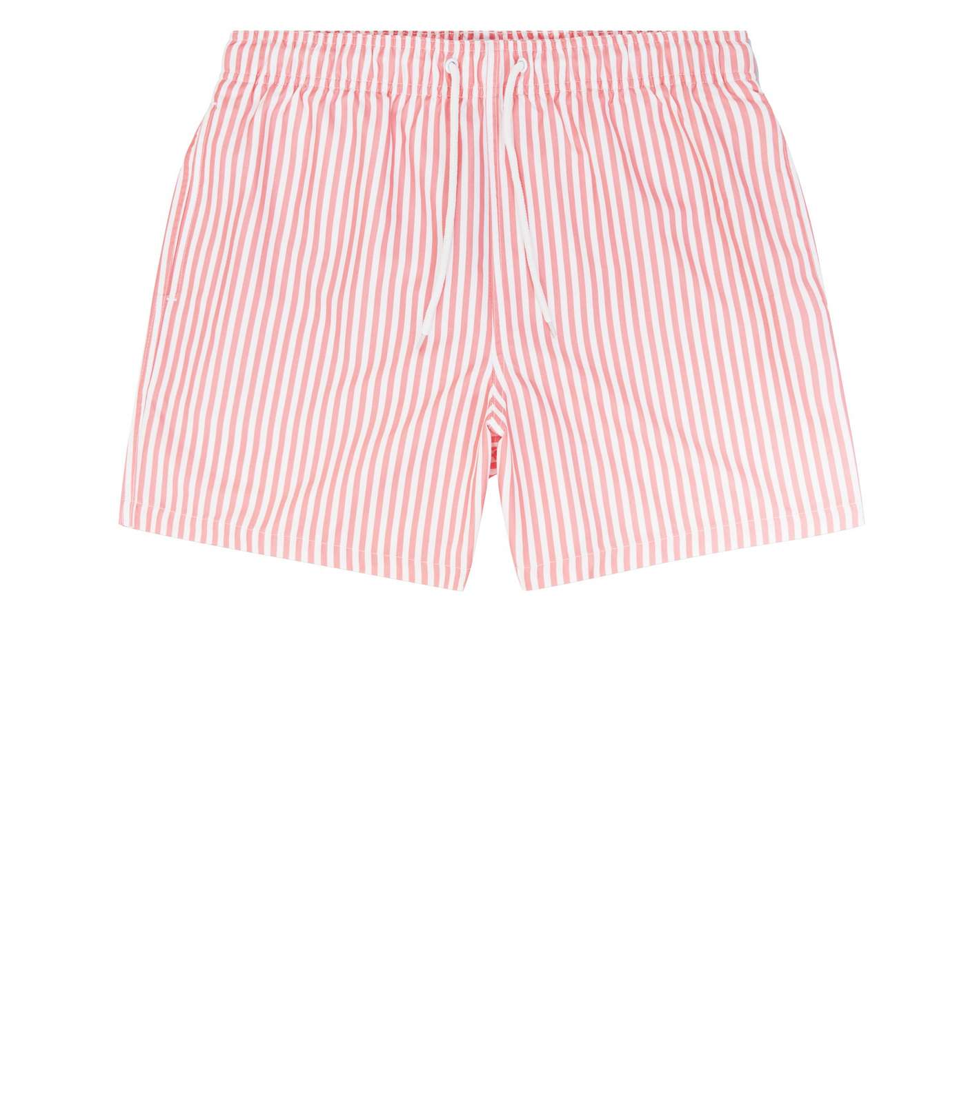 Pink Stripe Swim Shorts Image 4