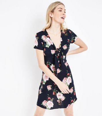 Black floral dress new look Clearance
