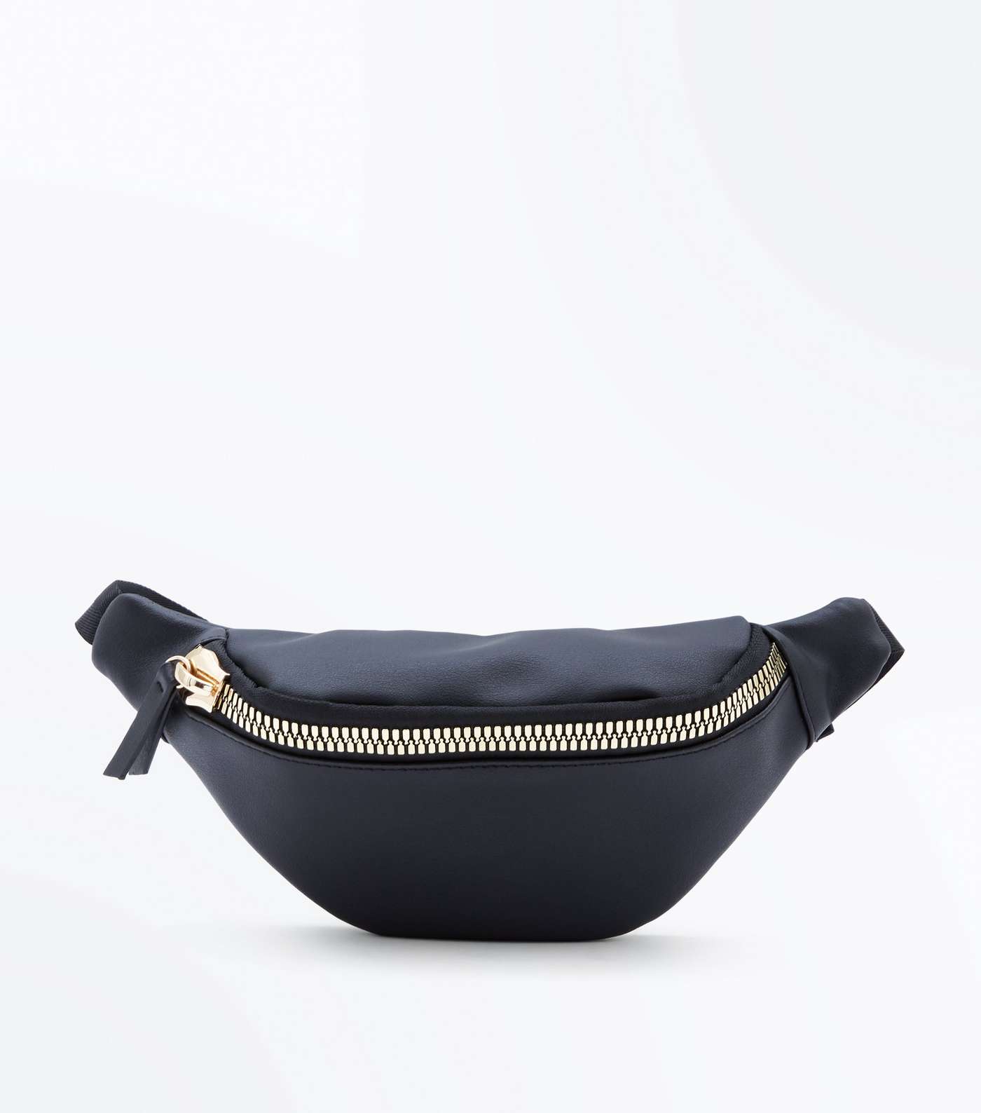 Black Chunky Zip Bum Bag Image 2