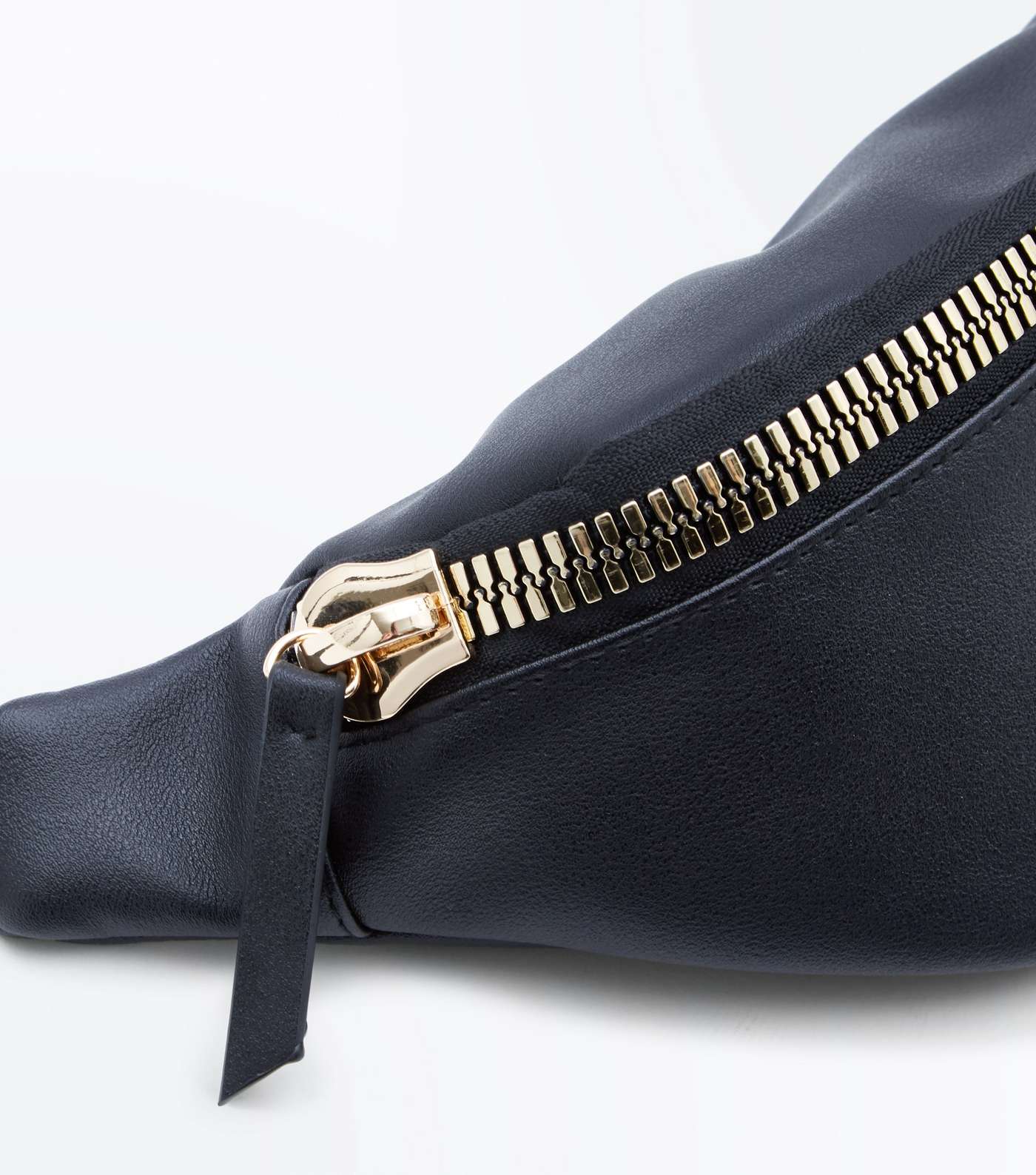 Black Chunky Zip Bum Bag Image 4