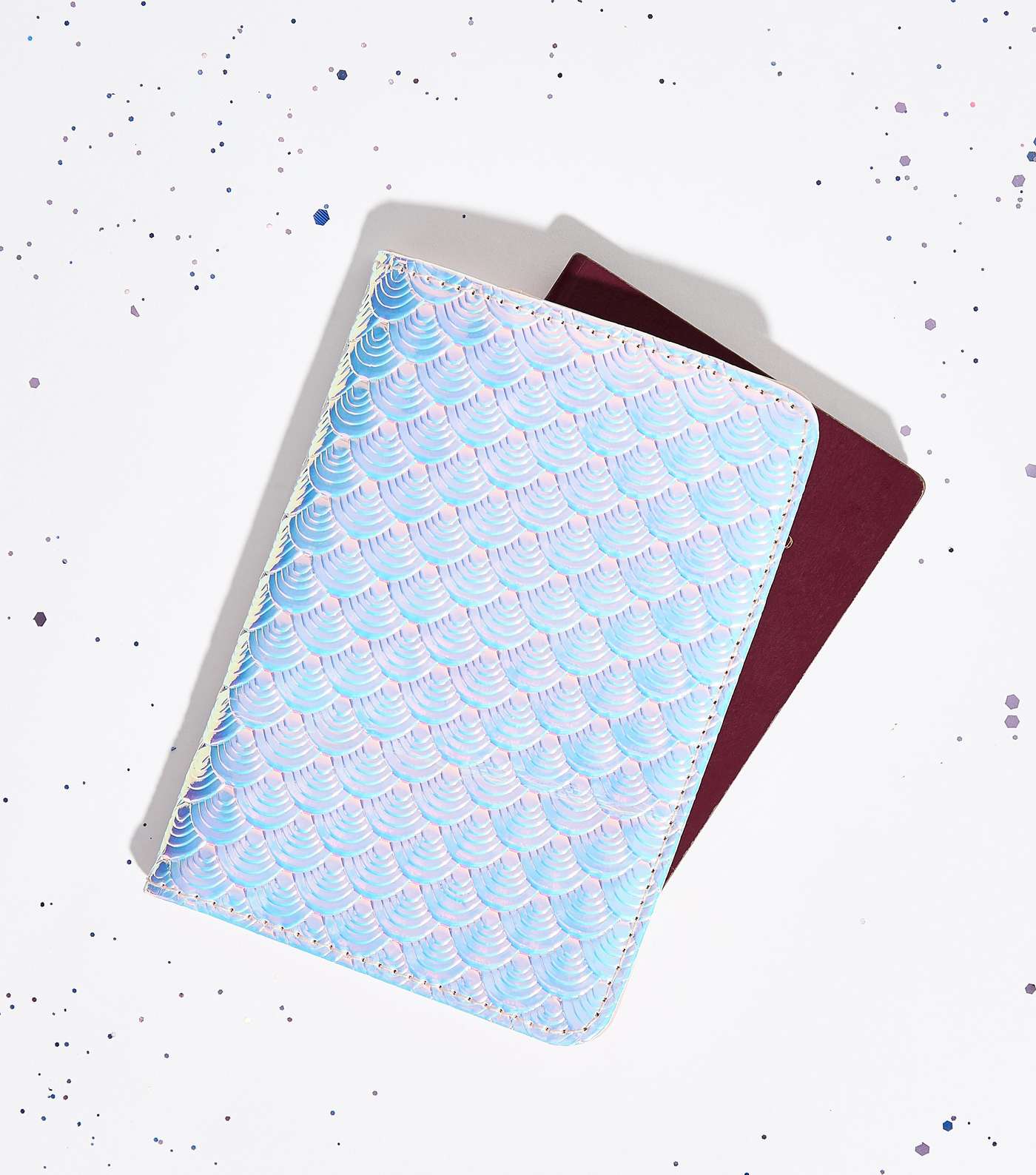 Pink Holographic Passport Holder Image 2