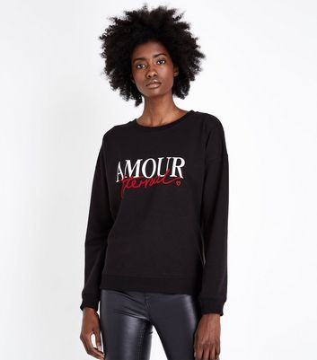 new look slogan sweatshirt