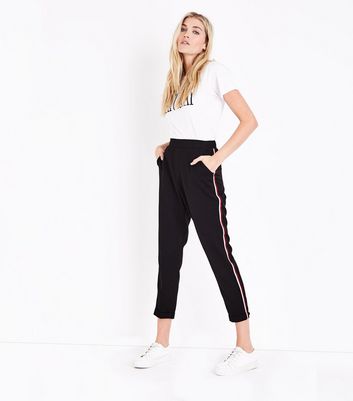 womens trousers with side stripe