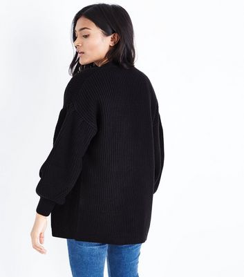 new look balloon sleeve cardigan