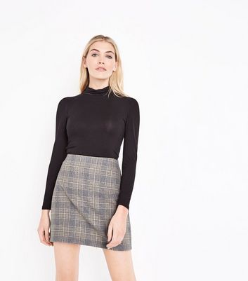 Grey sale skirt checked