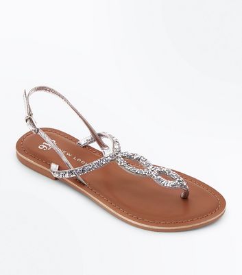 new look flat sandals