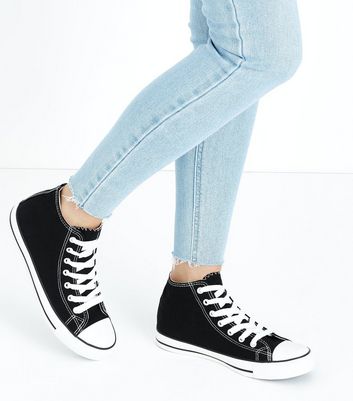 new look high top trainers