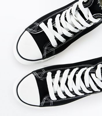 new look high top trainers