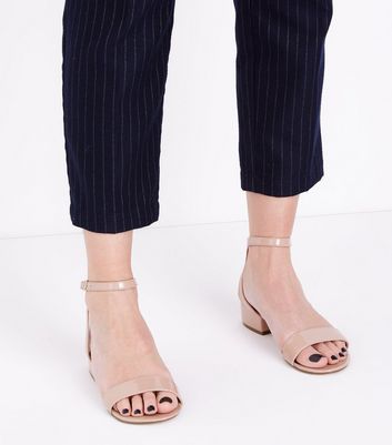 nude small block heels