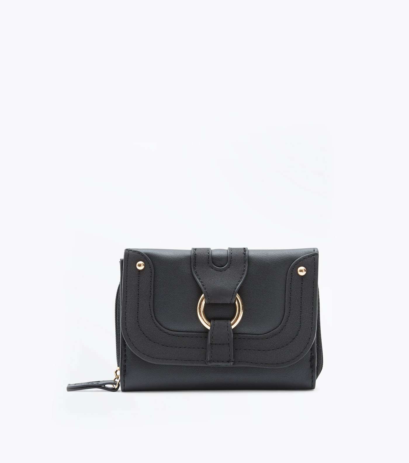 Black Ring Front Small Purse