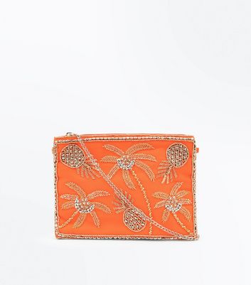 tropical clutch bag