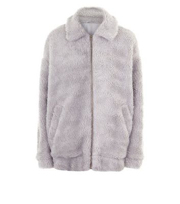 new look teddy fur coat