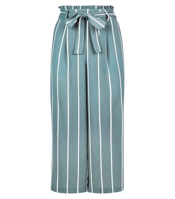 Red Paper Bag Tie Waist Wide Leg Trousers With Black Stripe - Kennedy –  Rebellious Fashion