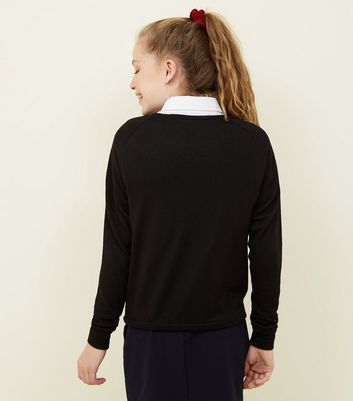 Girls Black School Jumper | New Look