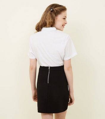 navy pencil skirt new look