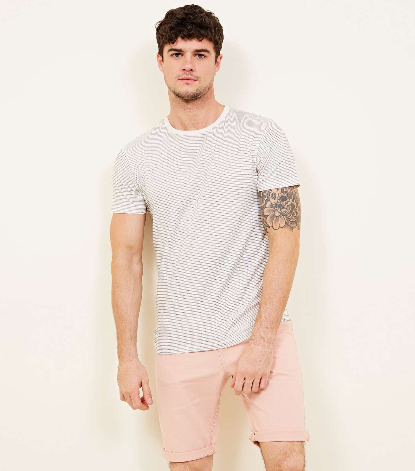 Mid Pink 5 Pocket Denim Shorts
