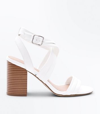 new look white sandals