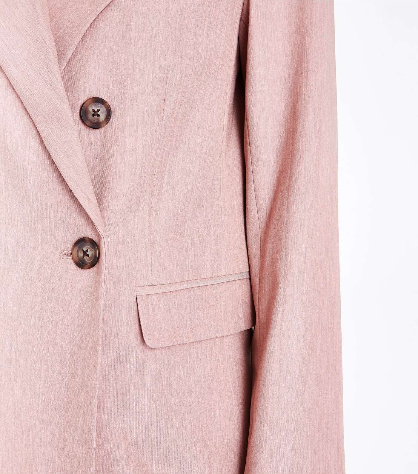 Mid Pink Marl Double Breasted Blazer Image 6