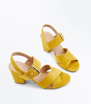 New look hot sale mustard heels