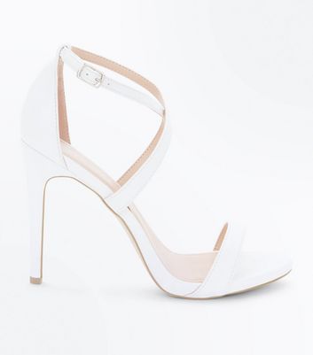 new look white sandals