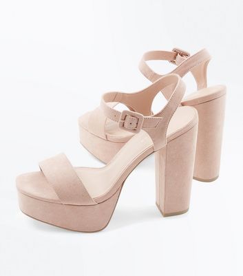 block platform heel sandals