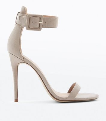 Grey barely there heels hotsell