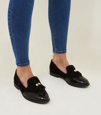 black tassel loafers womens