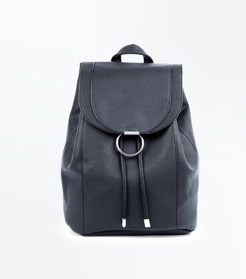 leather backpack new look