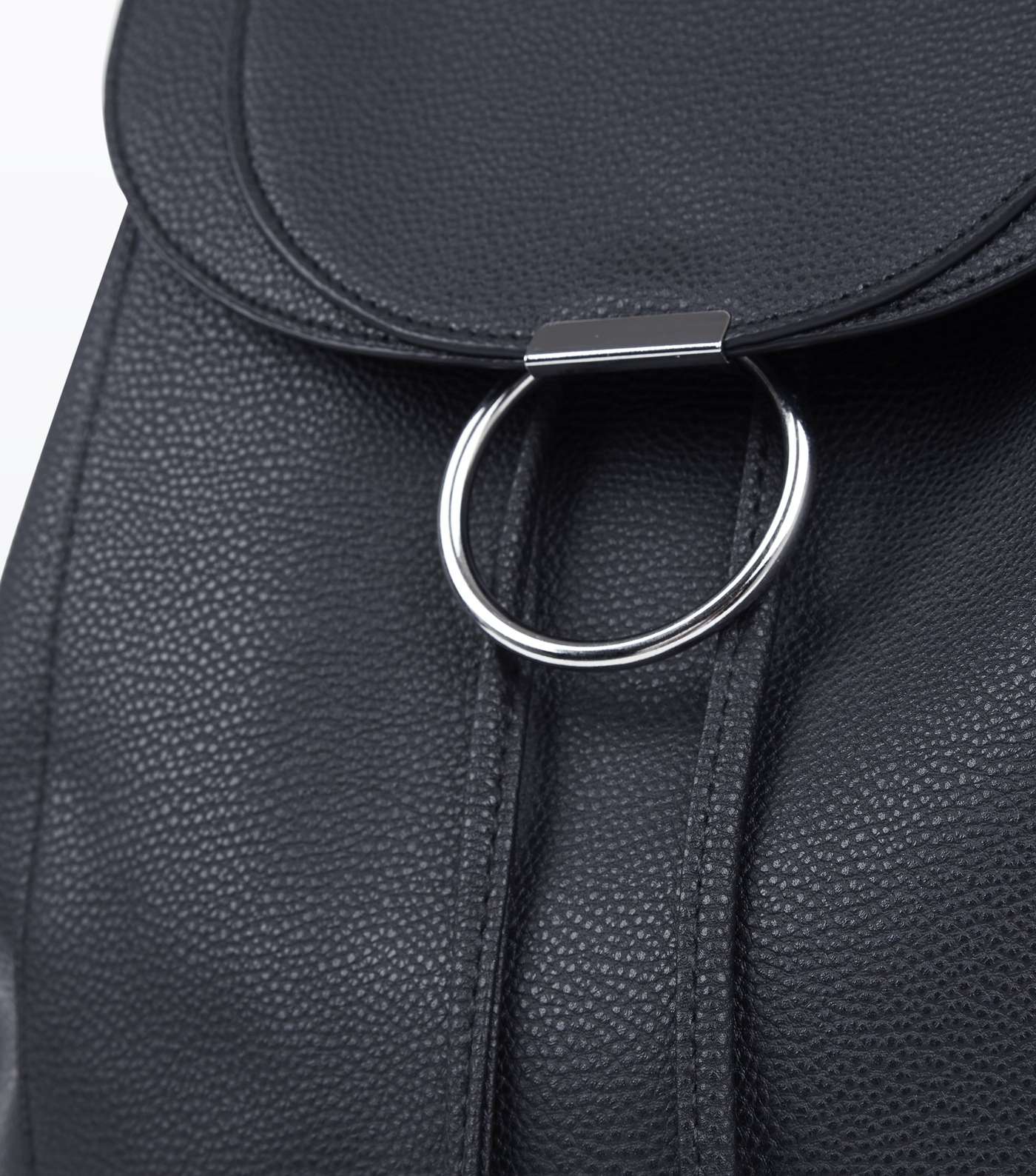 Black Ring Front Backpack Image 3