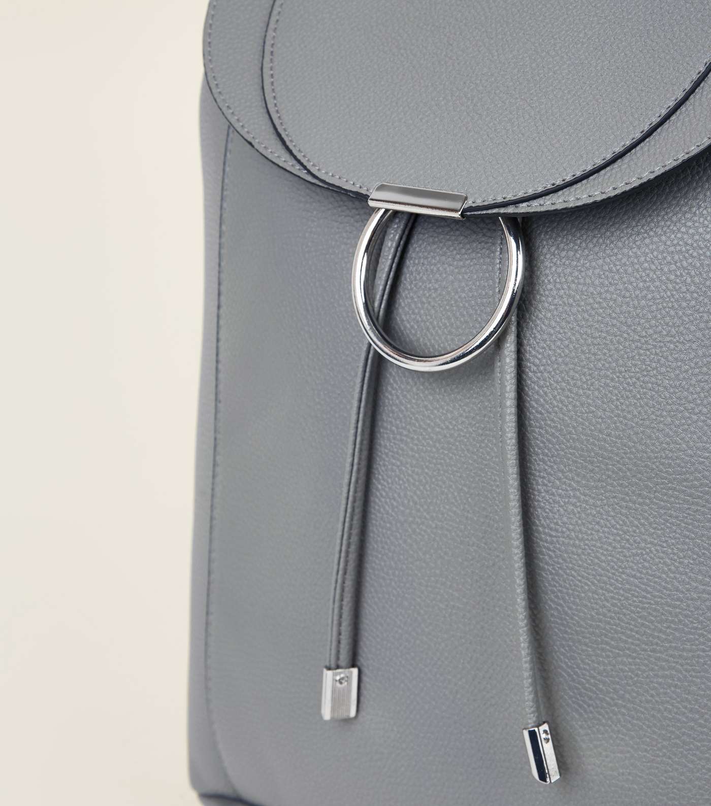 Grey Ring Front Backpack Image 4
