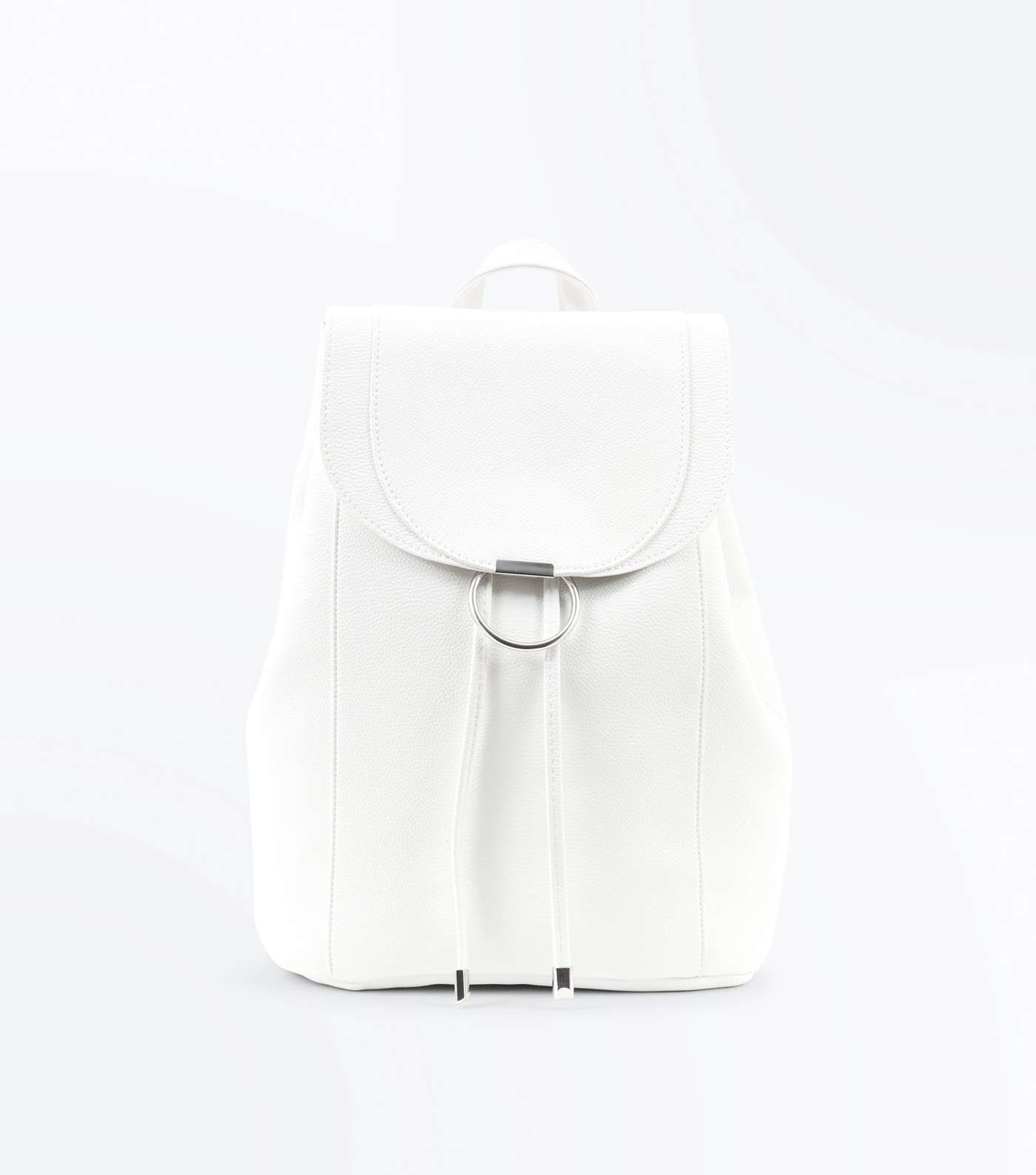 White Ring Front Backpack