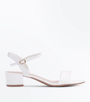 new look white sandals