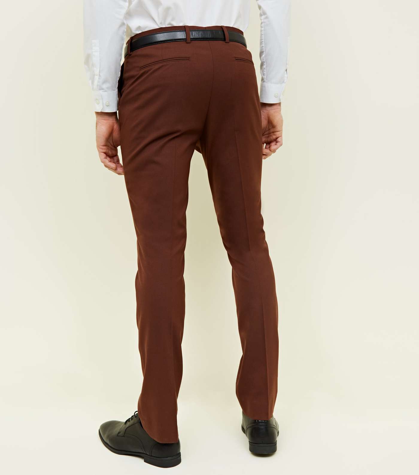 Brown Skinny Trousers Image 3