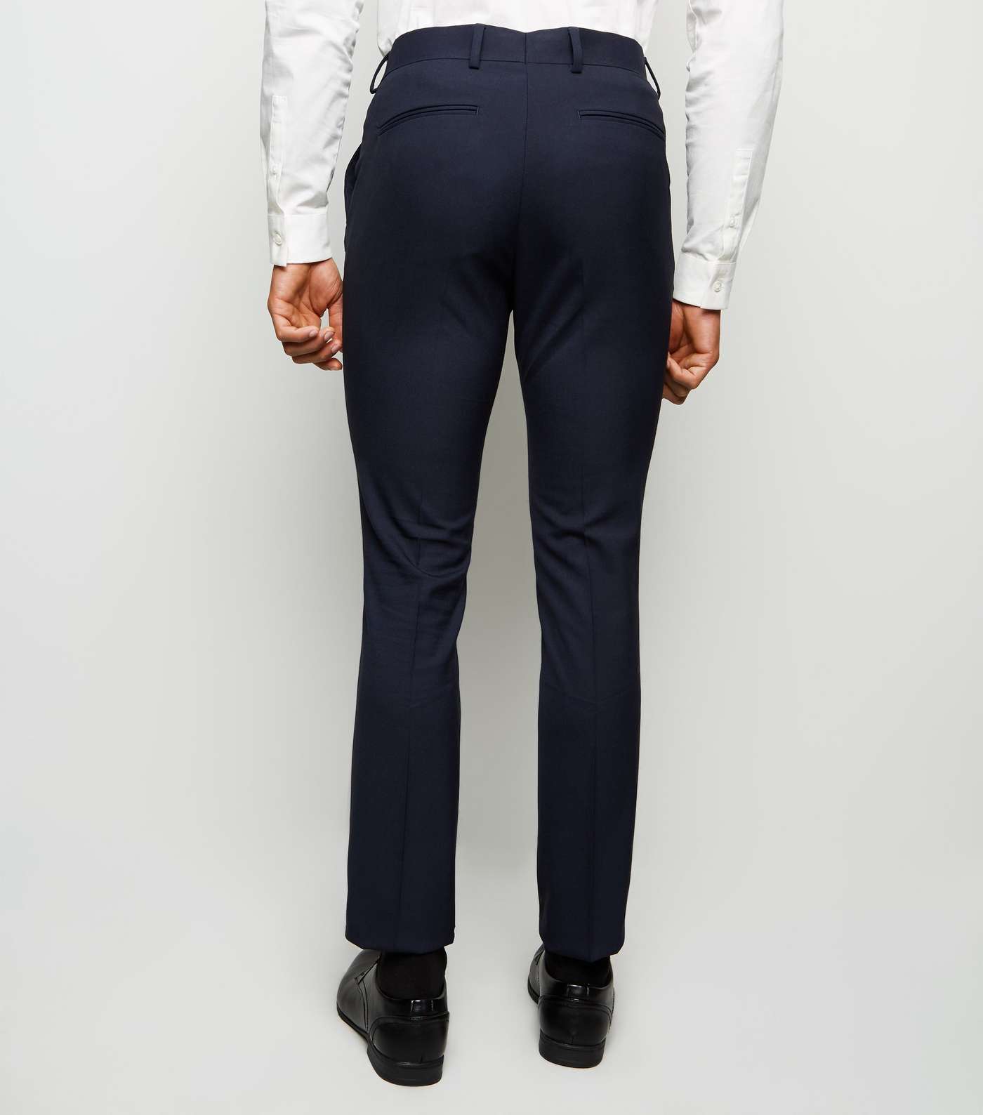 Navy Skinny Trousers Image 3