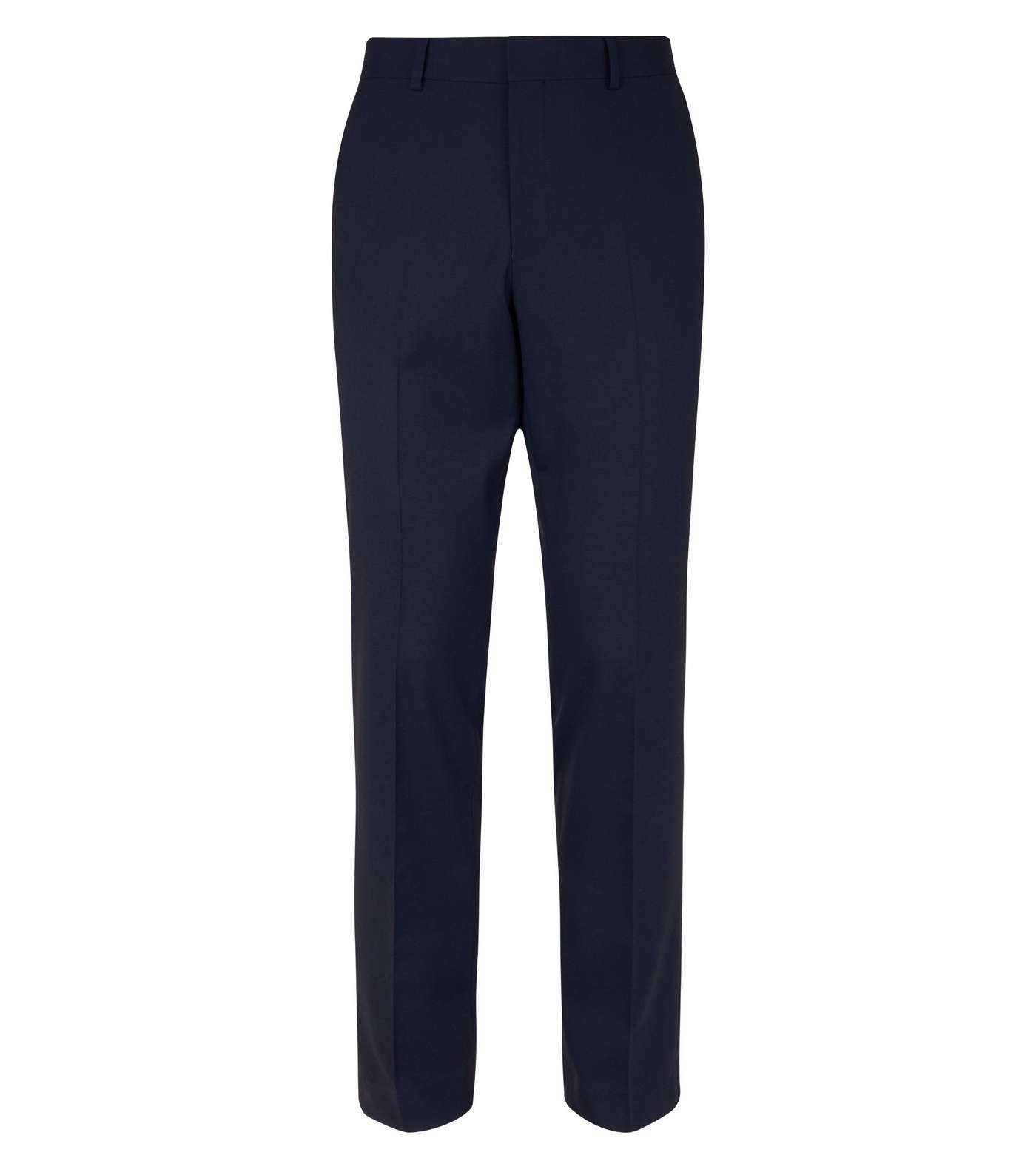Navy Slim Fit Trousers Image 4