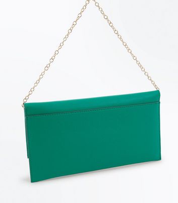 Green clutch discount bag new look