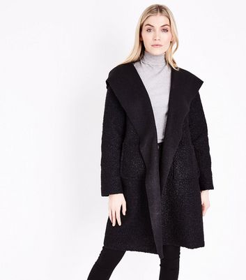manteau bouclette capuche