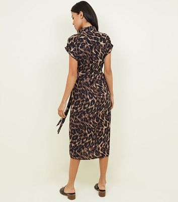 new look animal dress